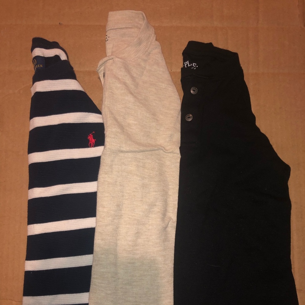SOLD!!! 3 pack of long sleeved thermal tops boys